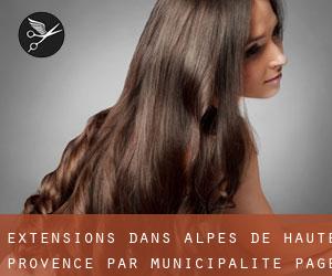 Extensions dans Alpes-de-Haute-Provence par municipalité - page 1